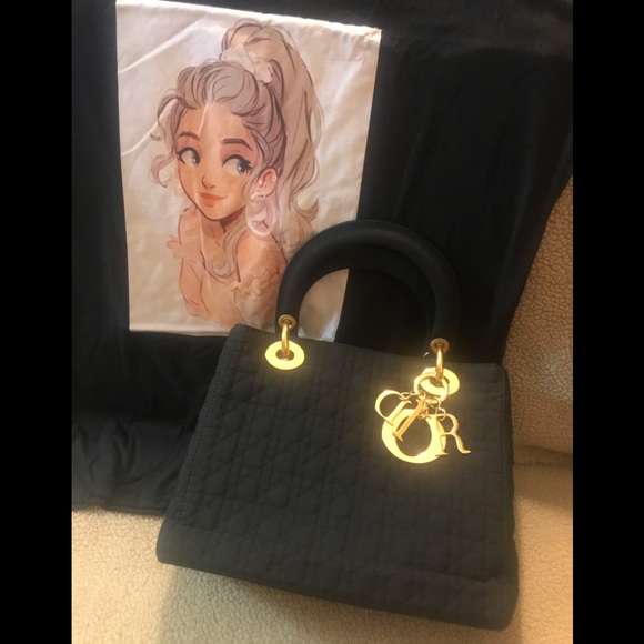 💝💯Authentic Lady DIOR Mini Cannage Bag w/ Twilly - Picture 5 of 16